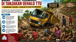 Dump Truk Terbalik di Tanjakan Oehalo TTU, Tujuh Penumpang Terluka, Lima Dirujuk ke RSUD Kefamenanu